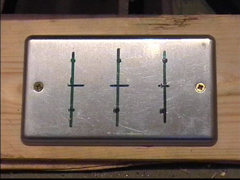 A double speaker plate marked