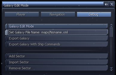 Galaxy editor menu