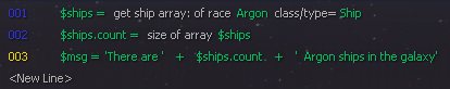 Our Count.Ships script, so far