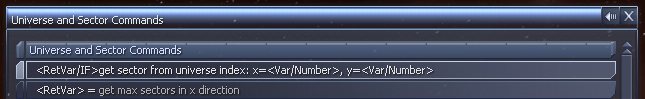 <RefVar/IF> get sector from universe index: x=<Var/Number>, y=<Var/Number>