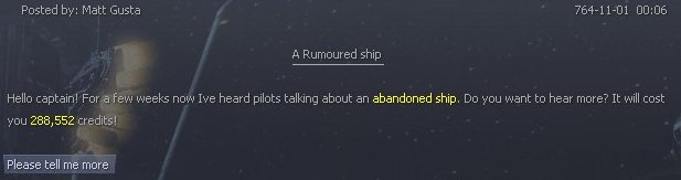 The Abandoned ship BBS