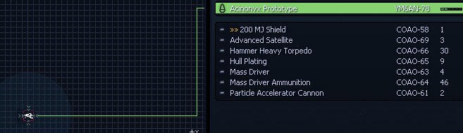 Floating equipment for the Acinonyx Prototype