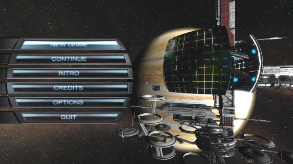 The main menu in X3TC