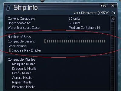 See Compatible lasers on your ship